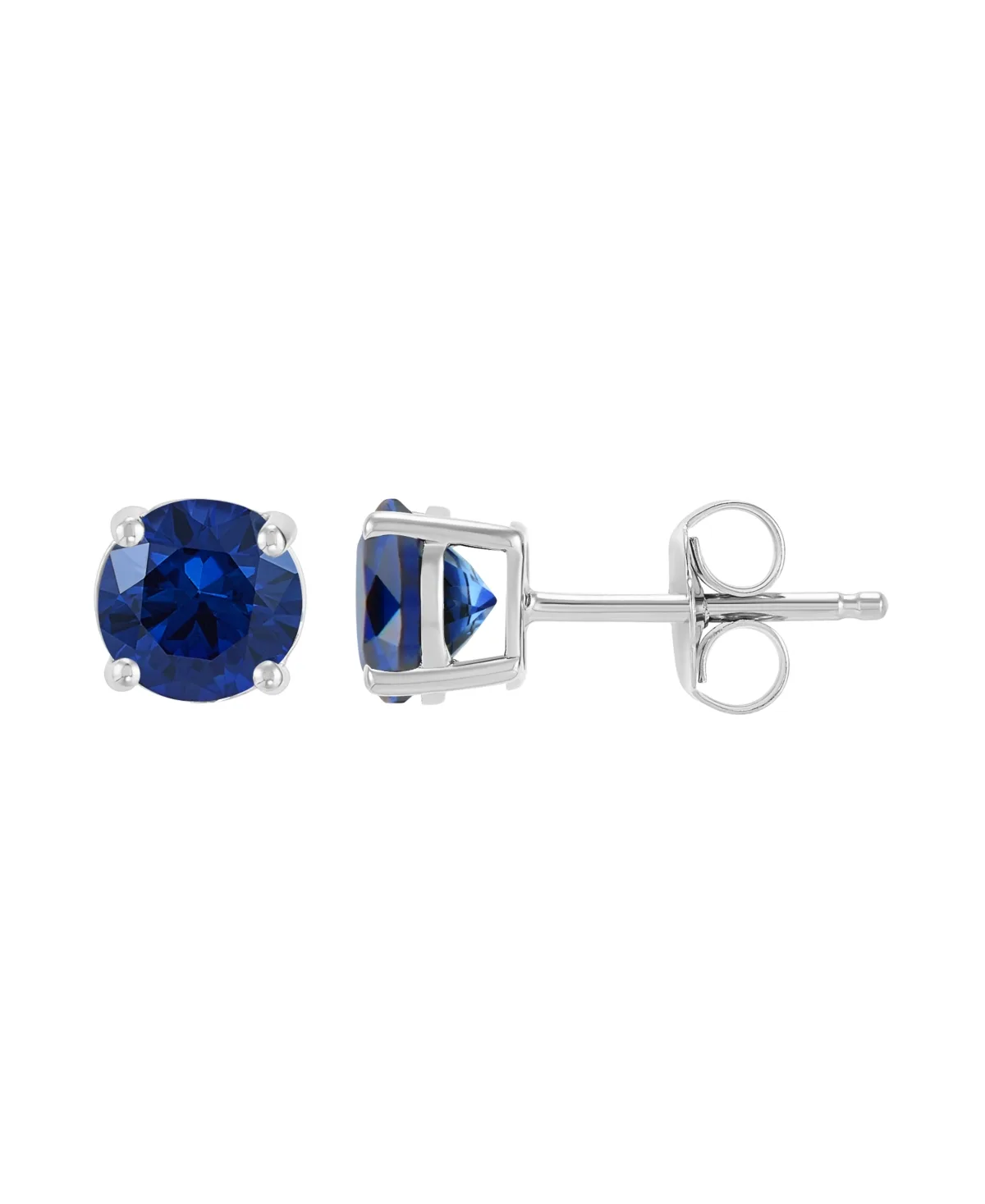 Garnet Stud Earrings (1-1/4 ct. t.w.) in 10K Yellow Gold - Lab-Grown Sapphire by Macy's