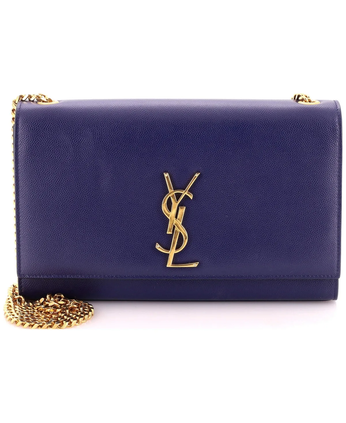 Pre-Owned Saint Laurent Medium Classic Monogram Crossbody Bag Grainy Leather