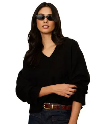 Vanna Long Sleeve Loose Fit Cotton Blend Sweater