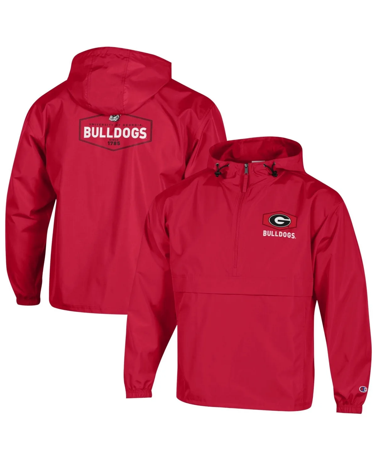 Georgia Bulldogs Delay Packable Half-Zip Jacket