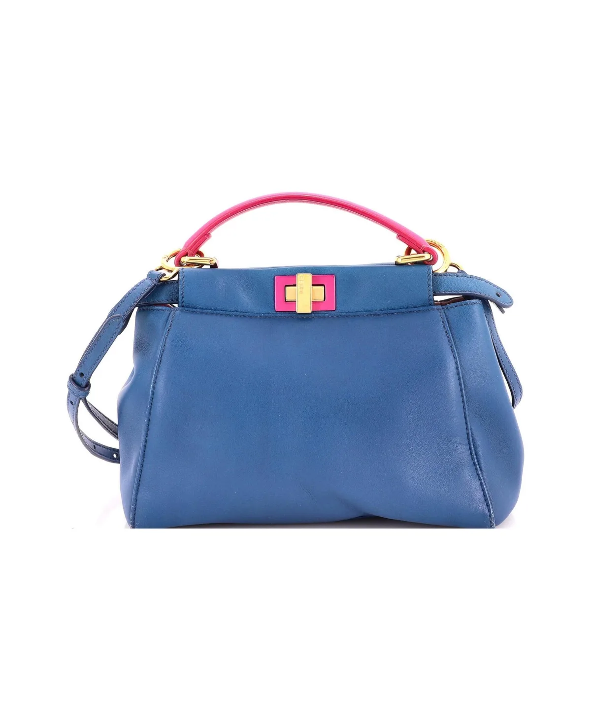 Pre-Owned Mini Peekaboo Bag Leather by FENDI