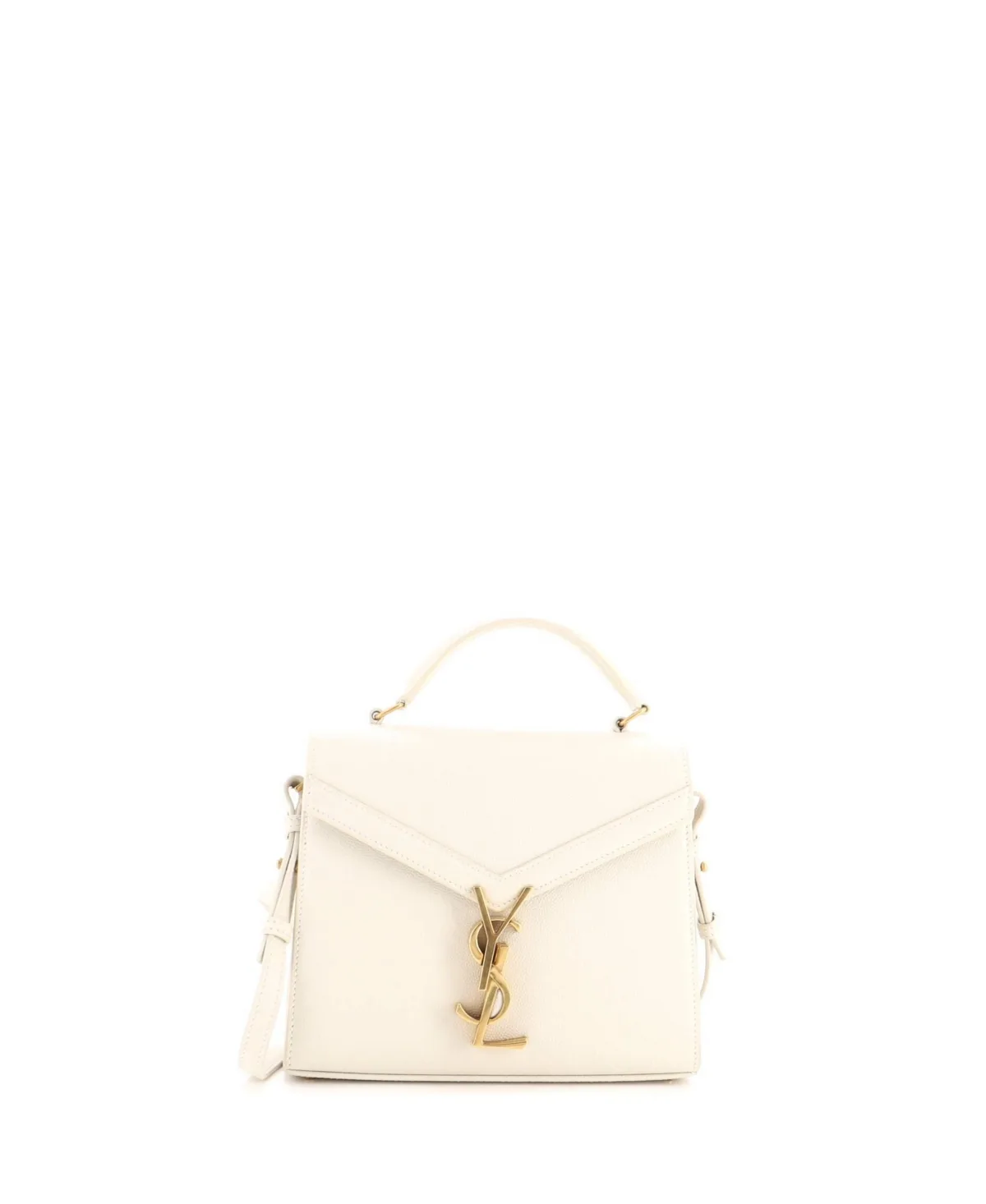Pre-Owned Mini Cassandra Top Handle Bag Leather by Saint Laurent