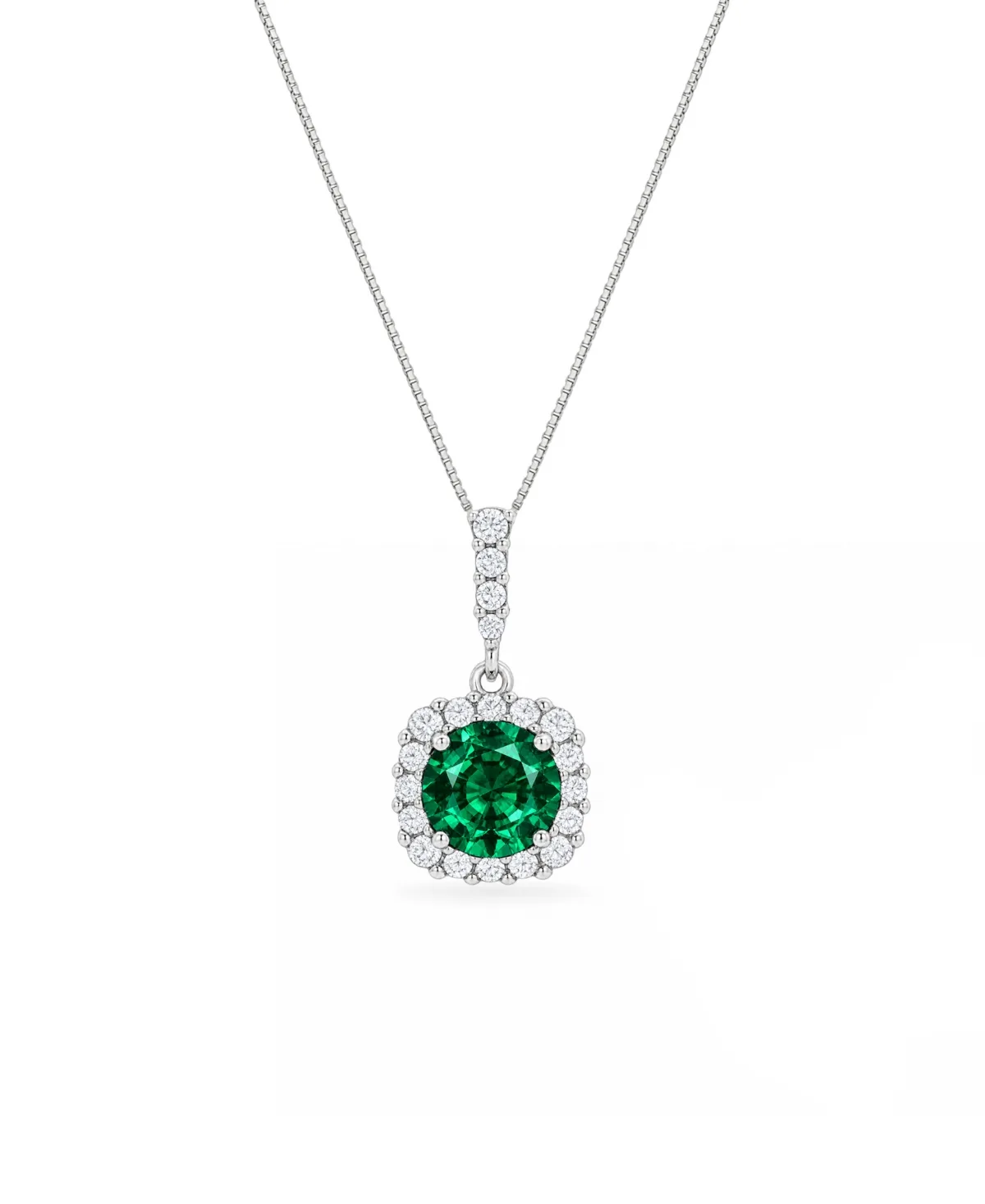 Cubic Zirconia Round-Cushion Pendant Necklace by Giani Bernini