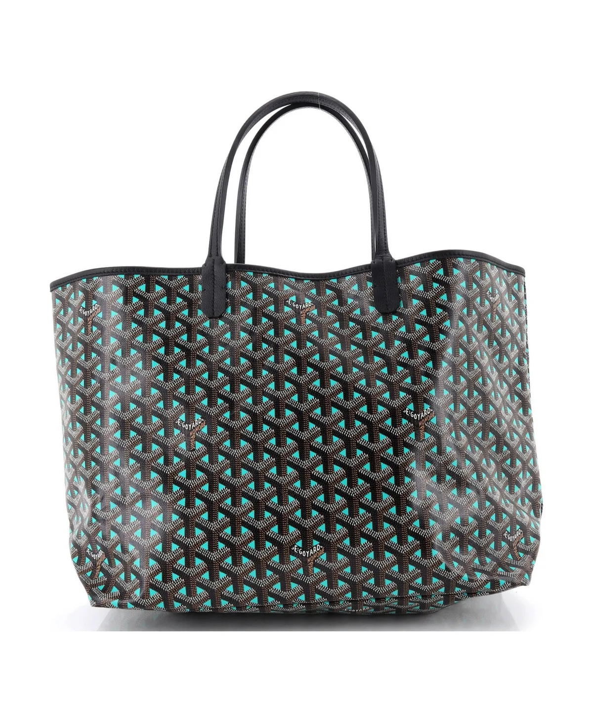 Pre-Owned Goyard Pm Saint Louis Tote Claire Voie Coated Canvas by Pre Owned Goyard