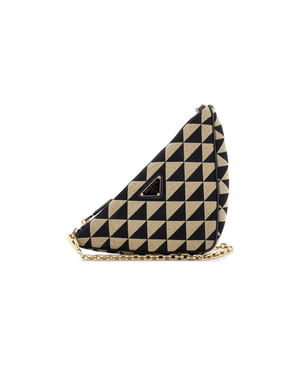 Pre-Owned Prada Mini Symbole Triangle Bag Jacquard by Prada