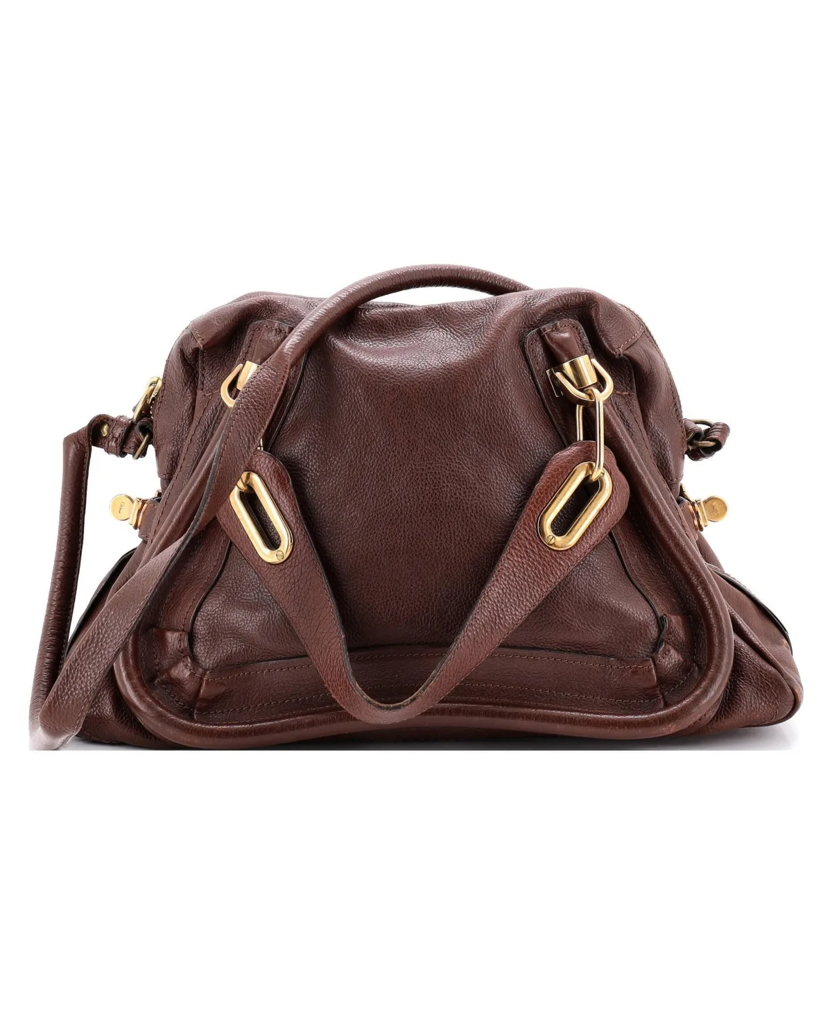 Pre-Owned Chloe Medium Paraty Top Handle Bag Leather by Chloé