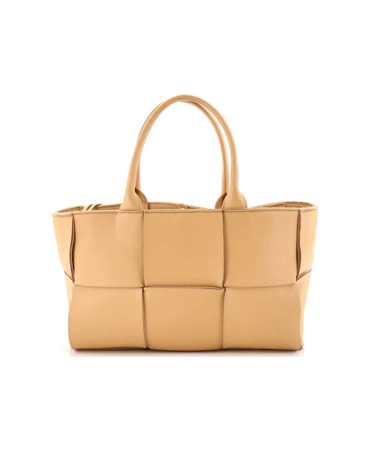 Pre-Owned Small Arco Tote Maxi Intrecciato Leather by Bottega Veneta