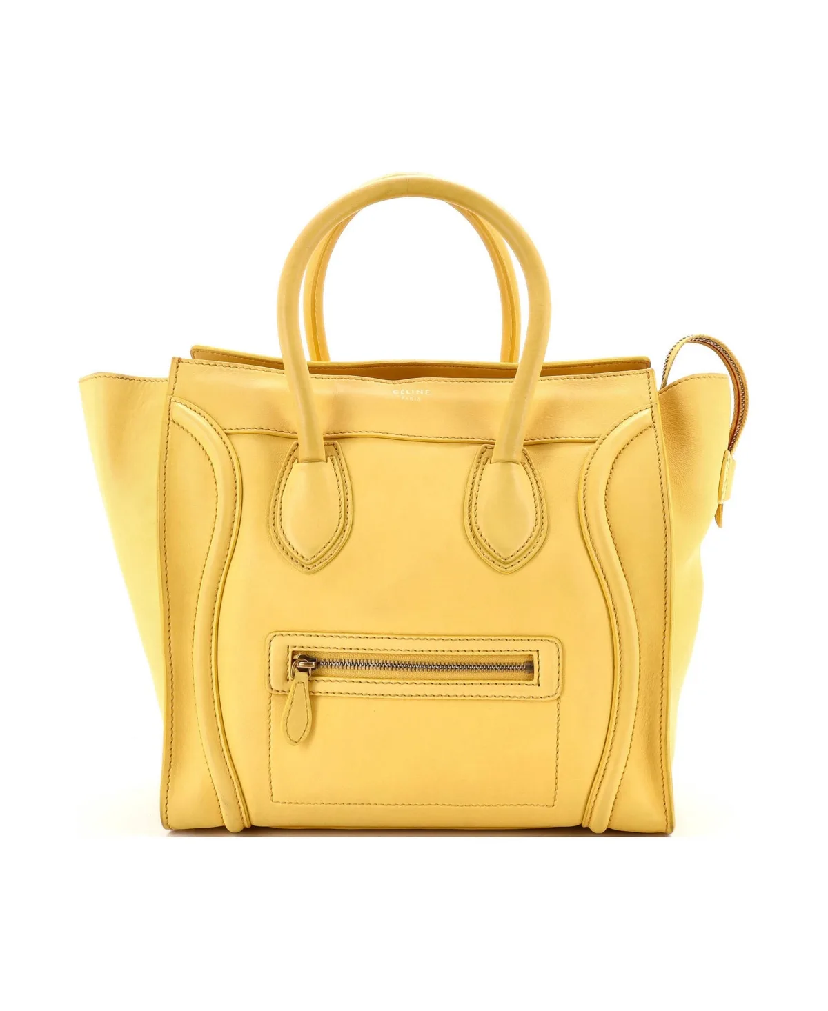 Pre-Owned Mini Luggage Bag Smooth Leather by Celine