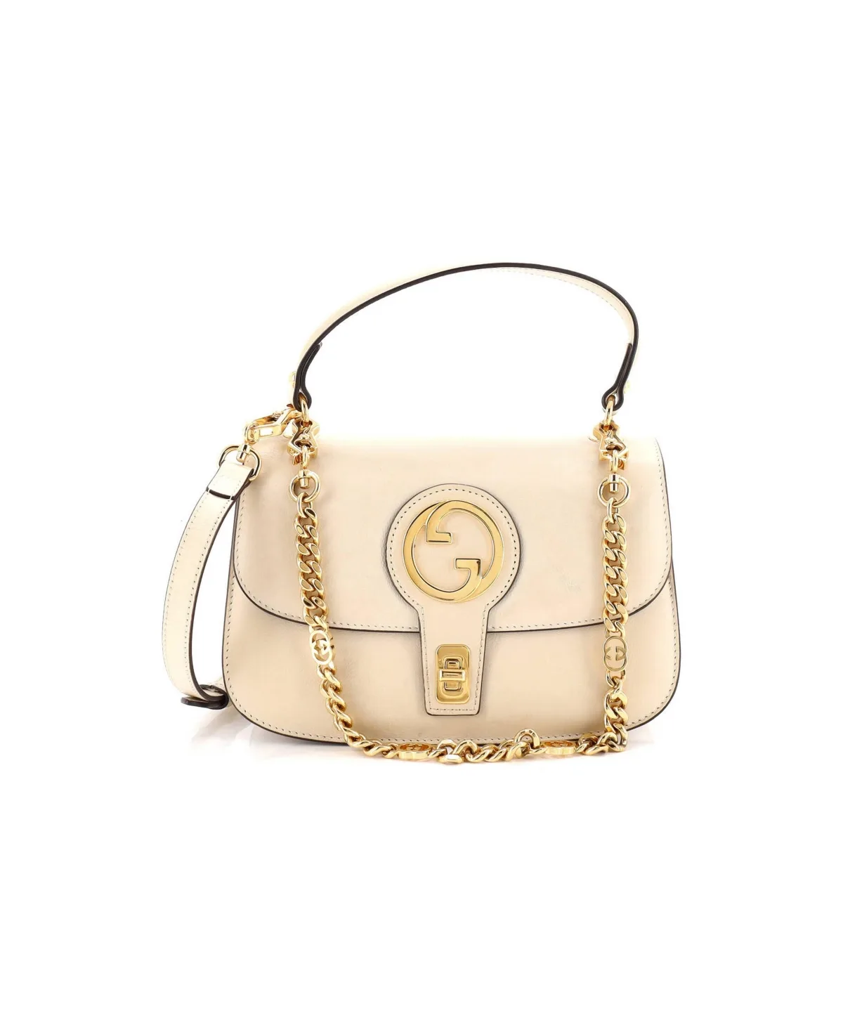 Pre-Owned Small Blondie NM Chain Top Handle Bag Leather by Gucci
