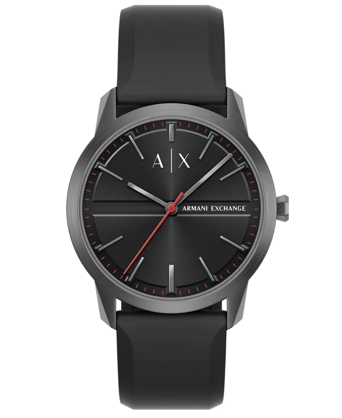 A - x Armani Exchange Quartz Silicone Watch 42mm by Armani