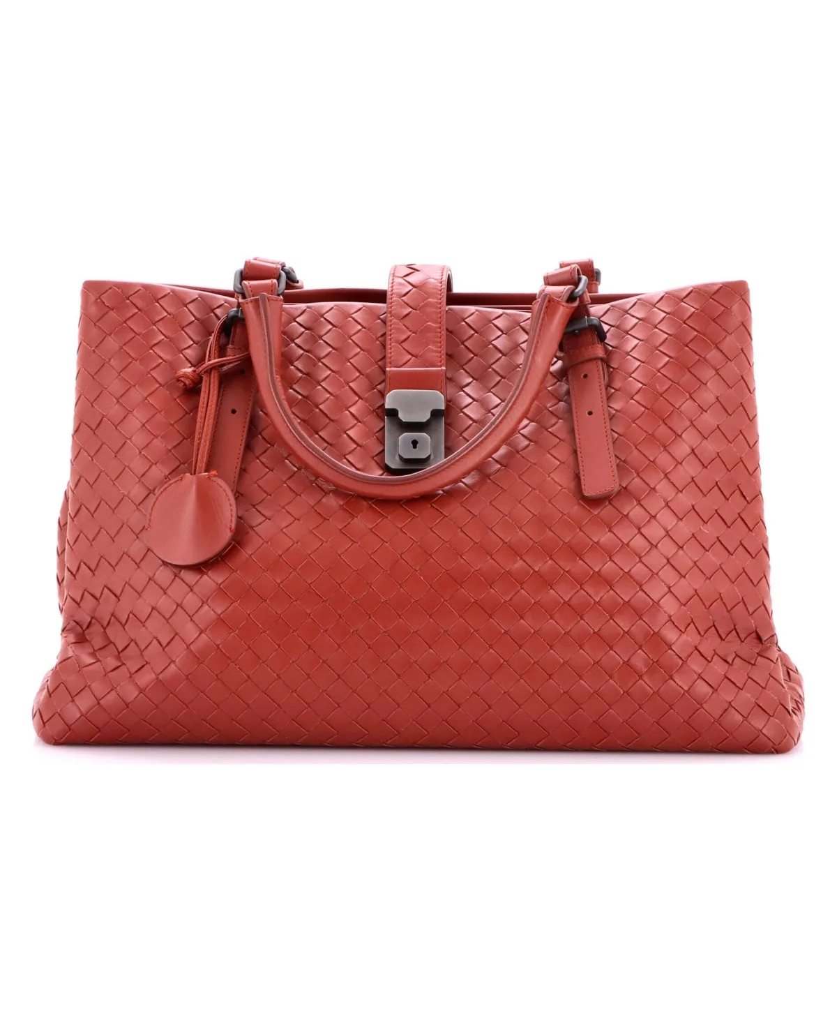 Pre-Owned Bottega Veneta Medium Roma Bag Intrecciato Nappa by Bottega Veneta