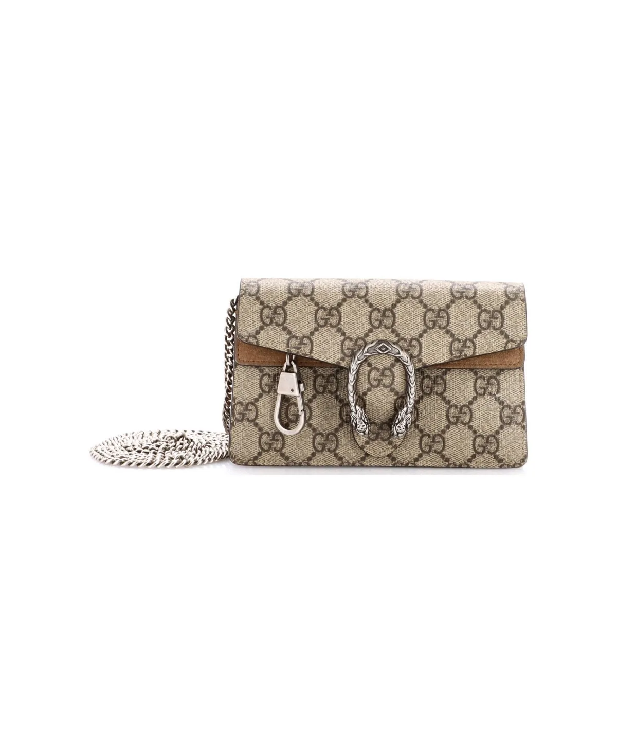 Pre-Owned Gucci Super Mini Dionysus Bag GG Coated Canvas by Gucci
