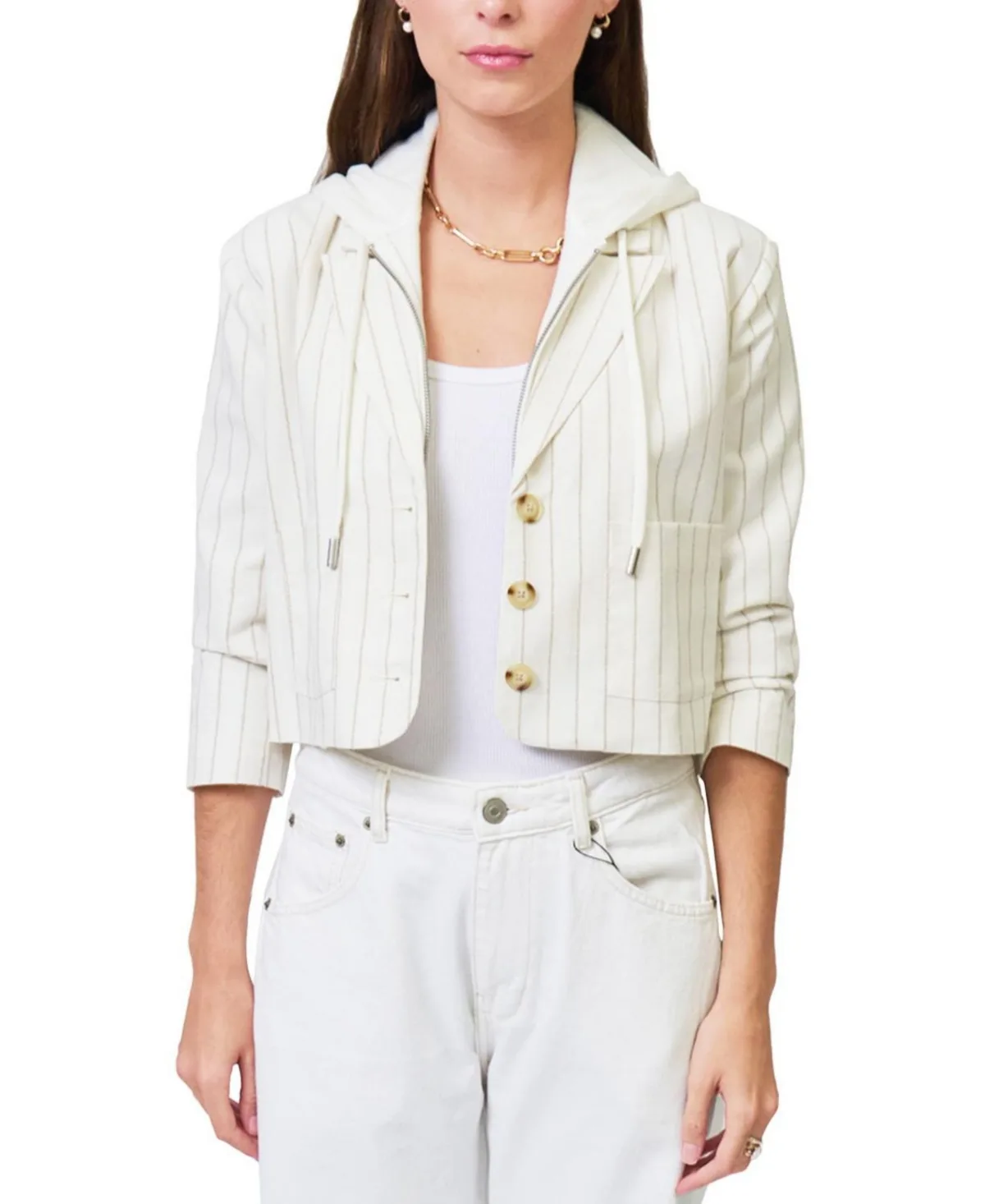 Serena Cropped Sleeve Dickey Jacket by Central Park West