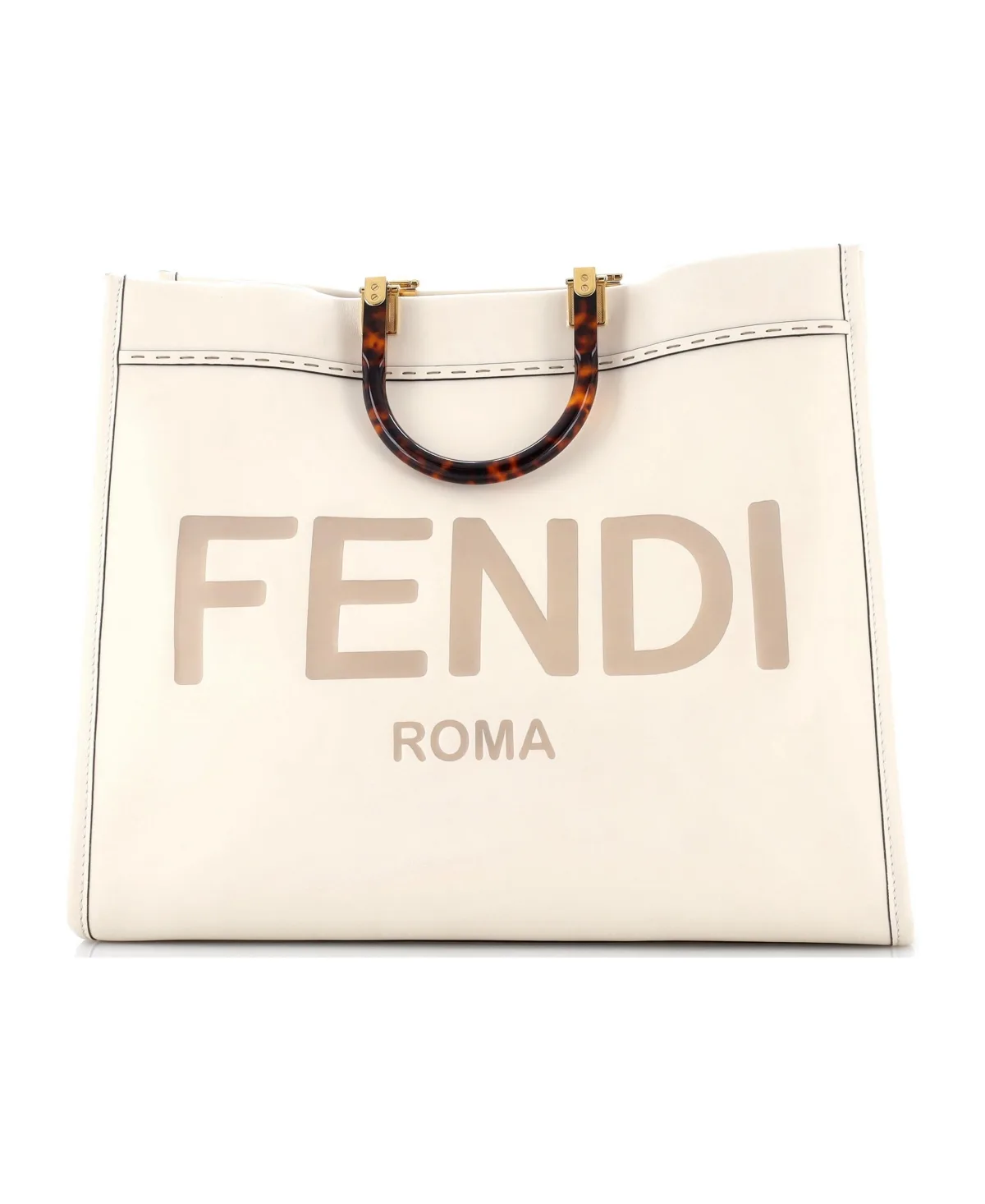 Pre-Owned Fendi Large Sunshine Shopper Tote Leather by FENDI