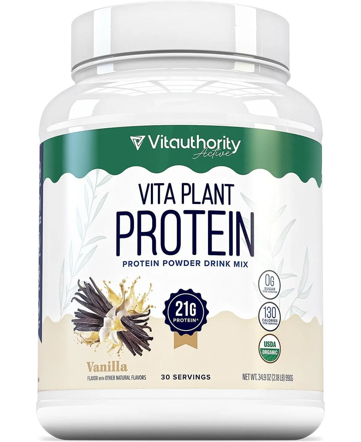Vita Plant Protein, Vanilla, 983gm by Vitauthority