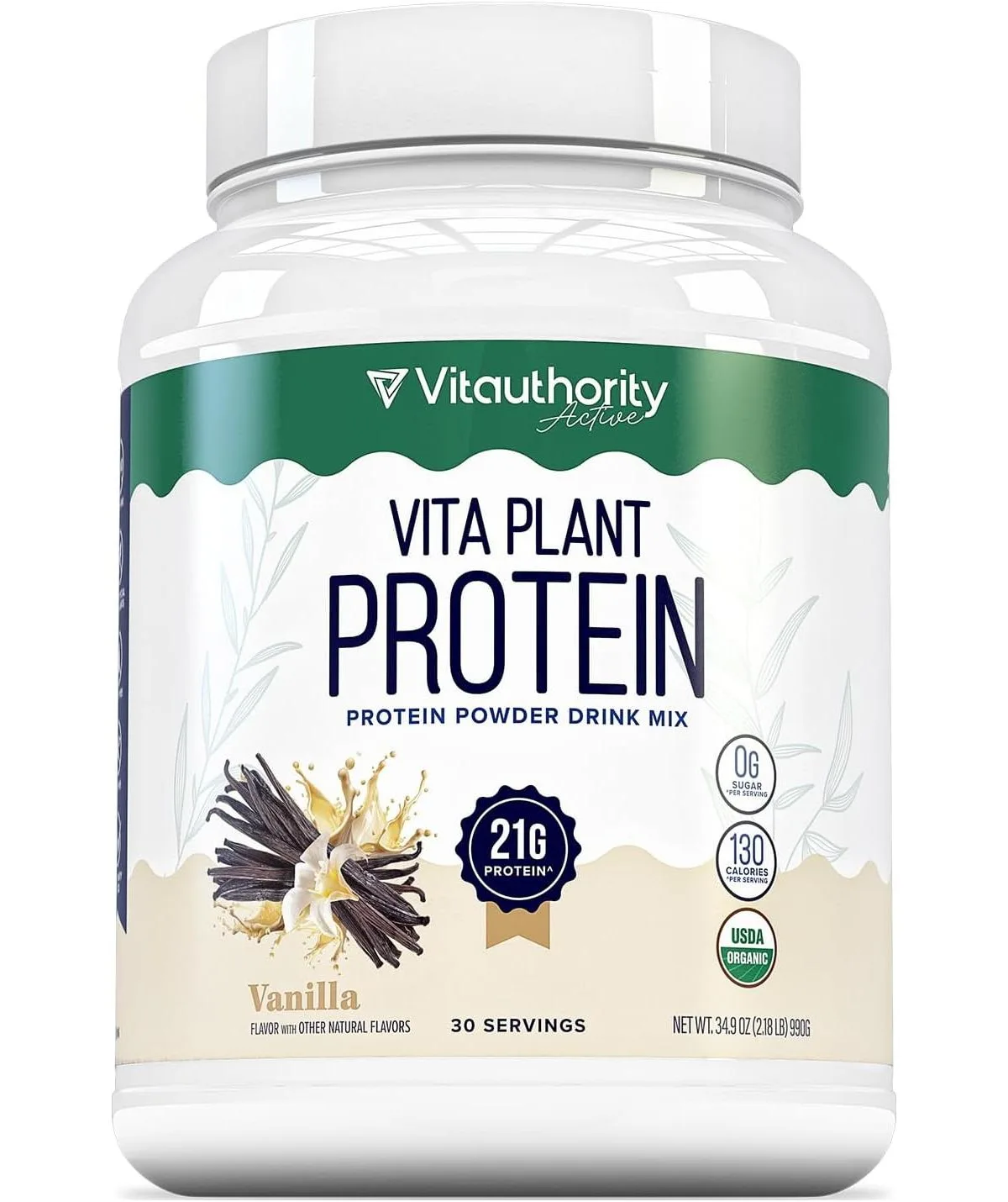 Vita Plant Protein, Vanilla, 983gm by Vitauthority