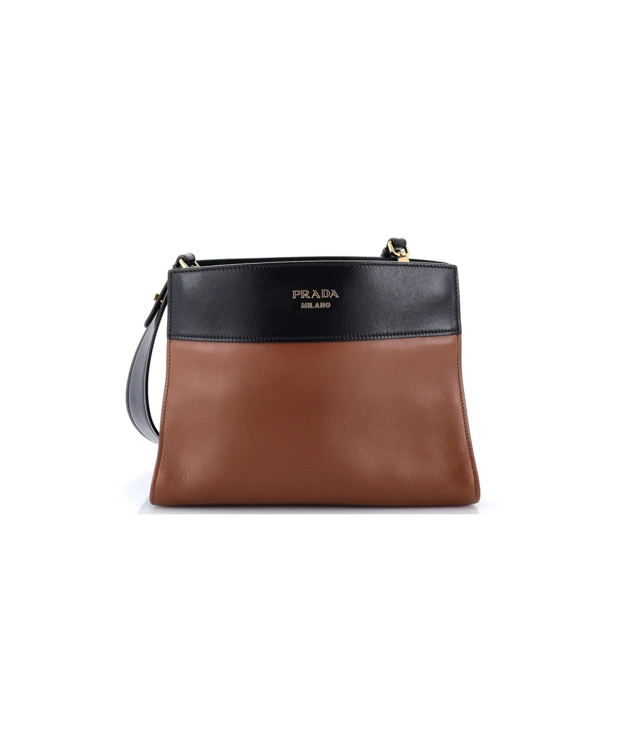 Pre-Owned Prada Small Bibliotheque Shoulder Bag City Calfskin by Prada