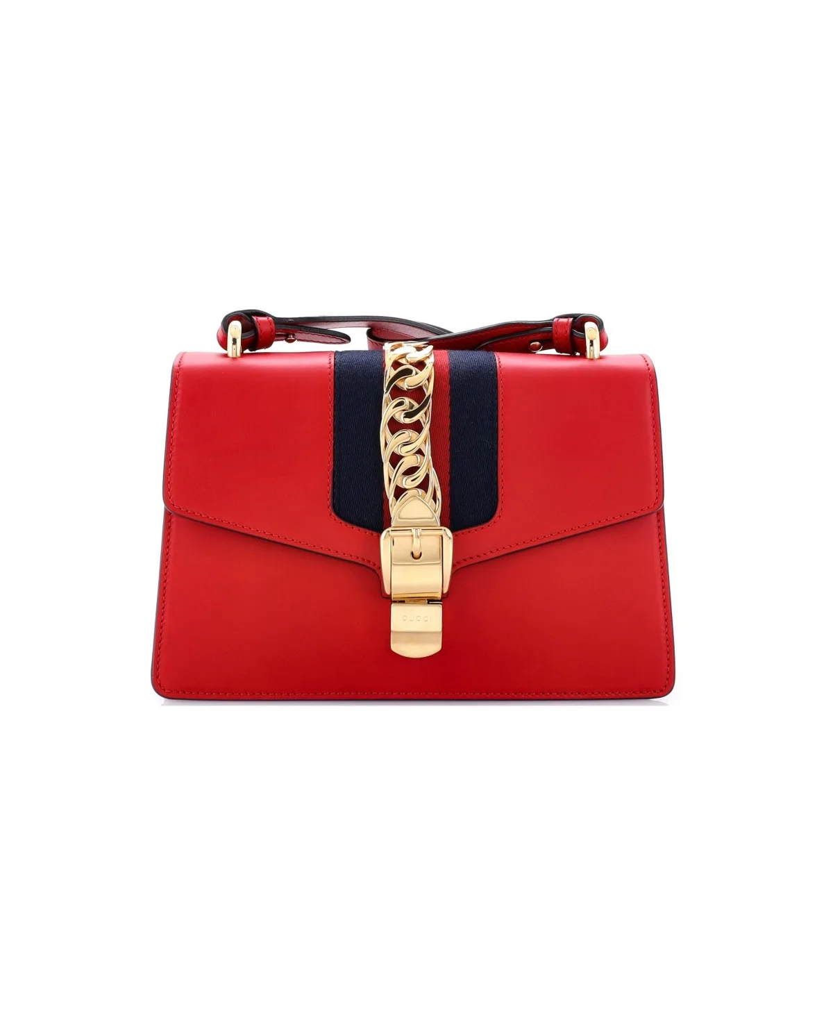 Pre-Owned Gucci Small Sylvie Shoulder Bag Leather