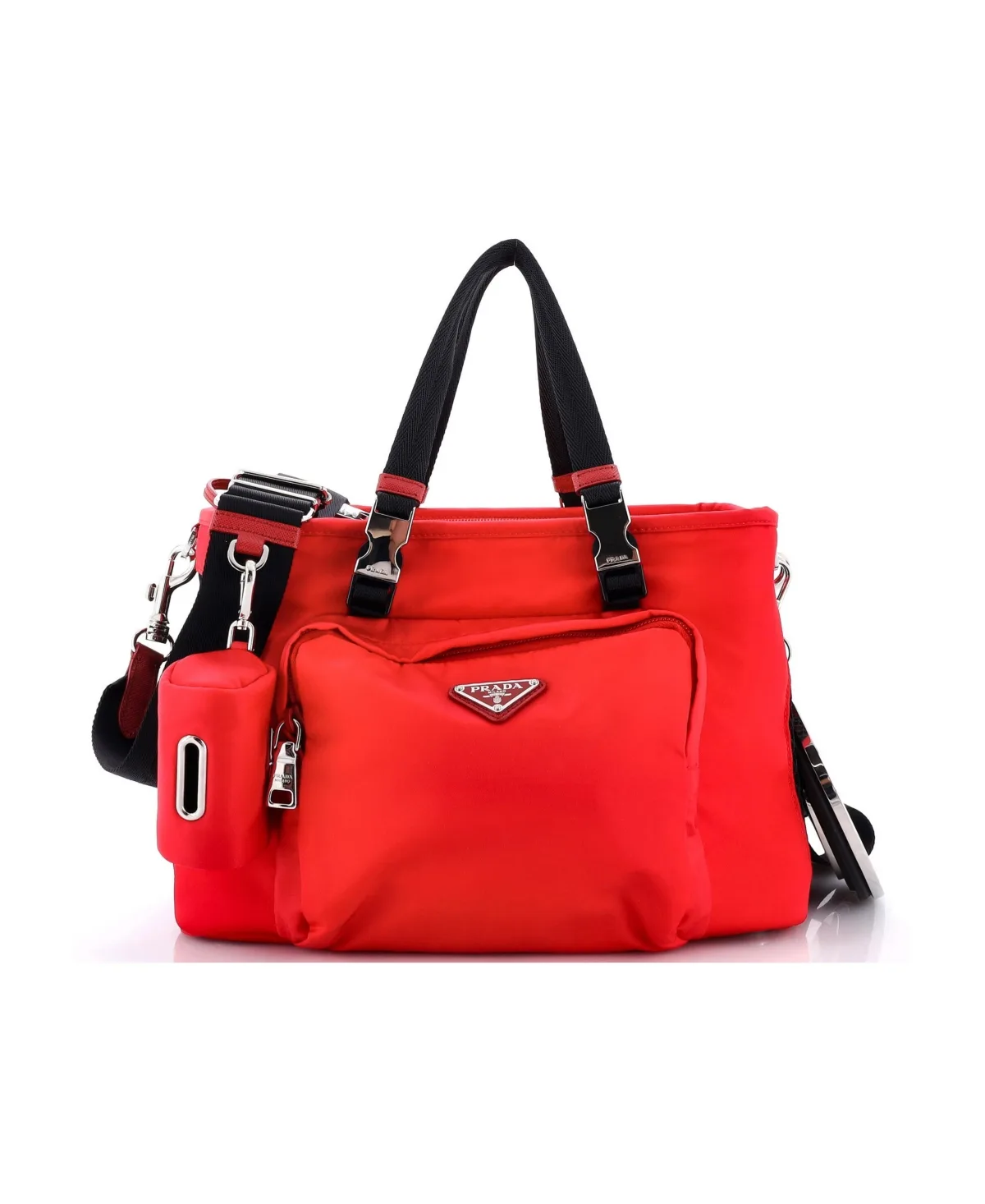 Pre-Owned Convertible Pet Carrier Re-Nylon with Mesh by Prada