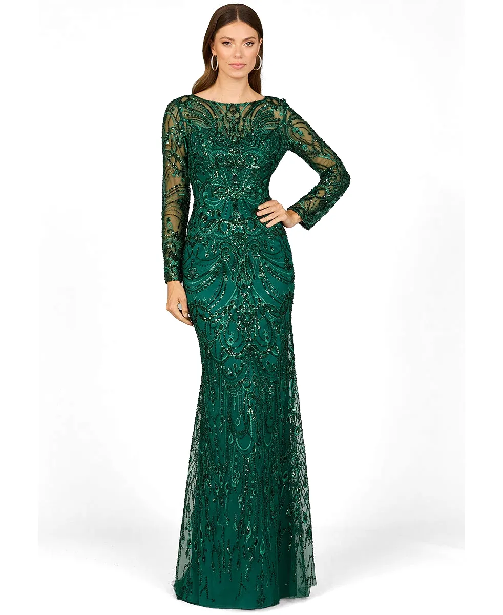 Long Sleeve Lace Gown