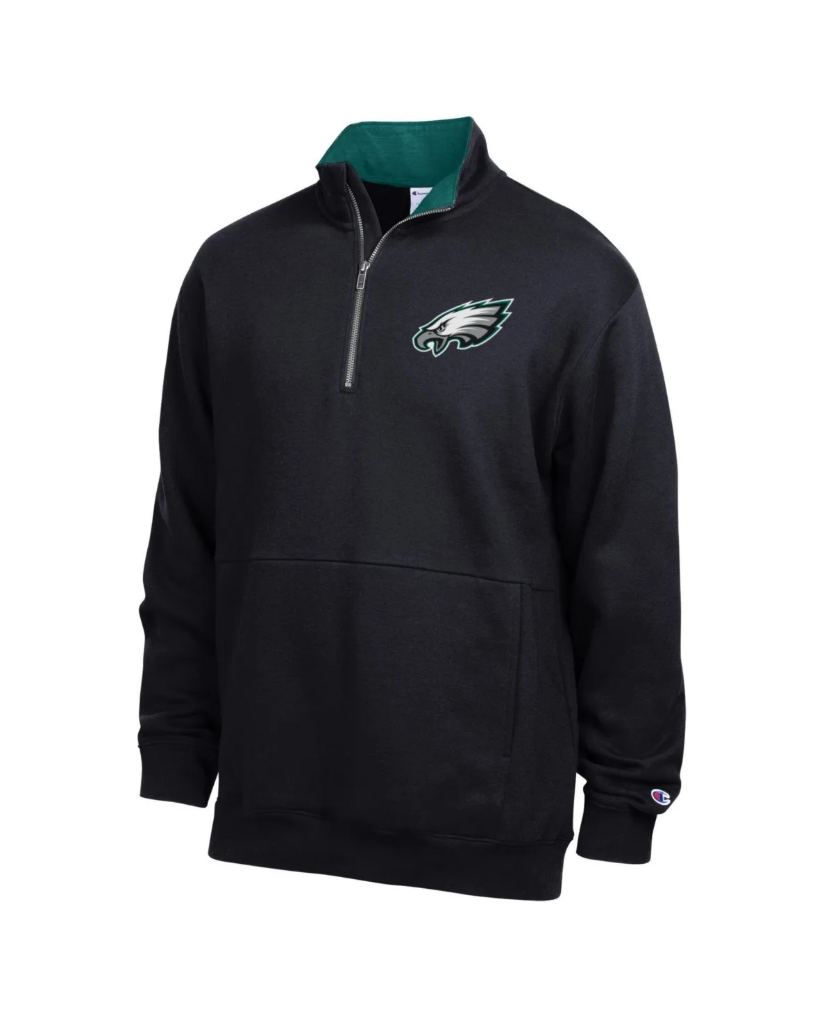 Philadelphia Eagles Fleece Quarter-Zip Pullover Jacket by Champion