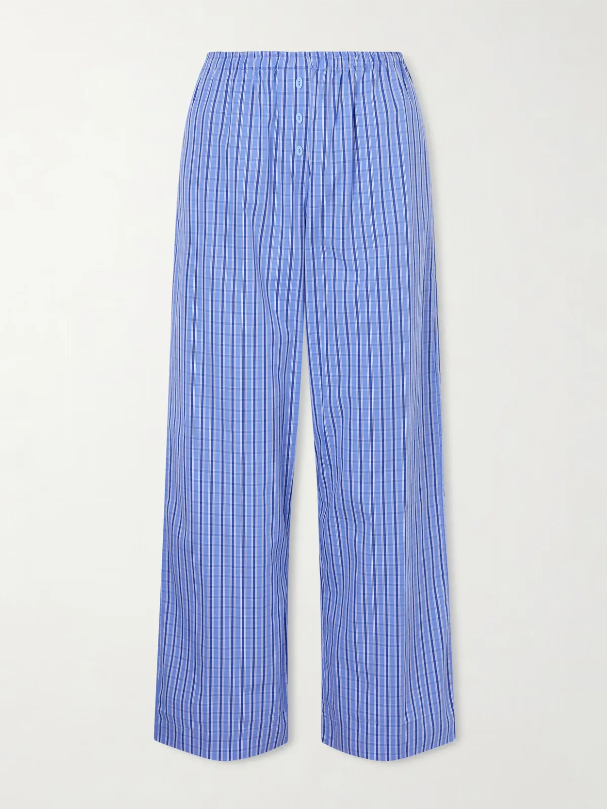 - Paloma Checked Cotton-poplin Straight-leg Pants -