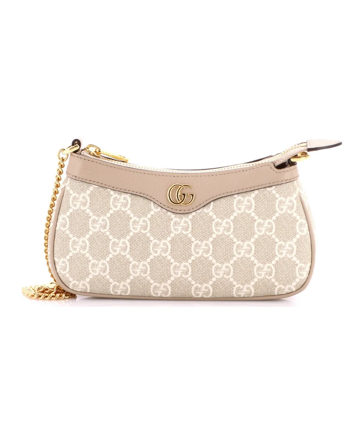 Pre-Owned Mini Ophidia Charm Shoulder Bag Gg Coated Canvas with Leather by Gucci