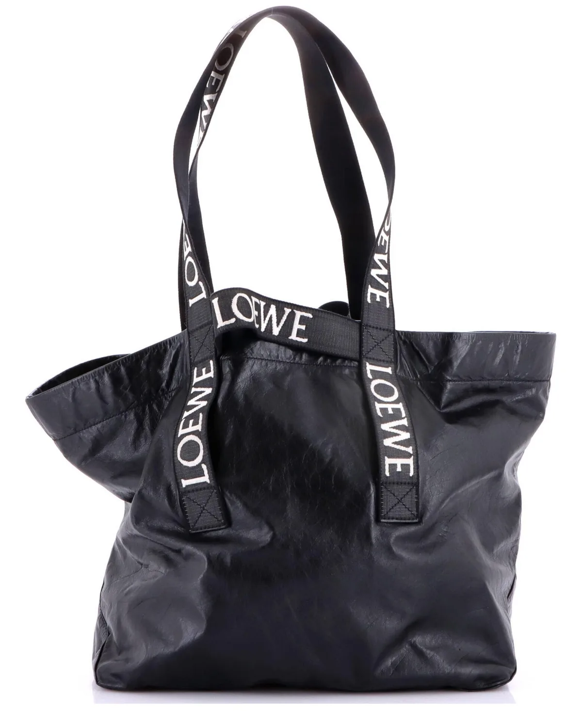Pre-Owned Loewe Large Fold Logo Strap Tote Leather by LOEWE