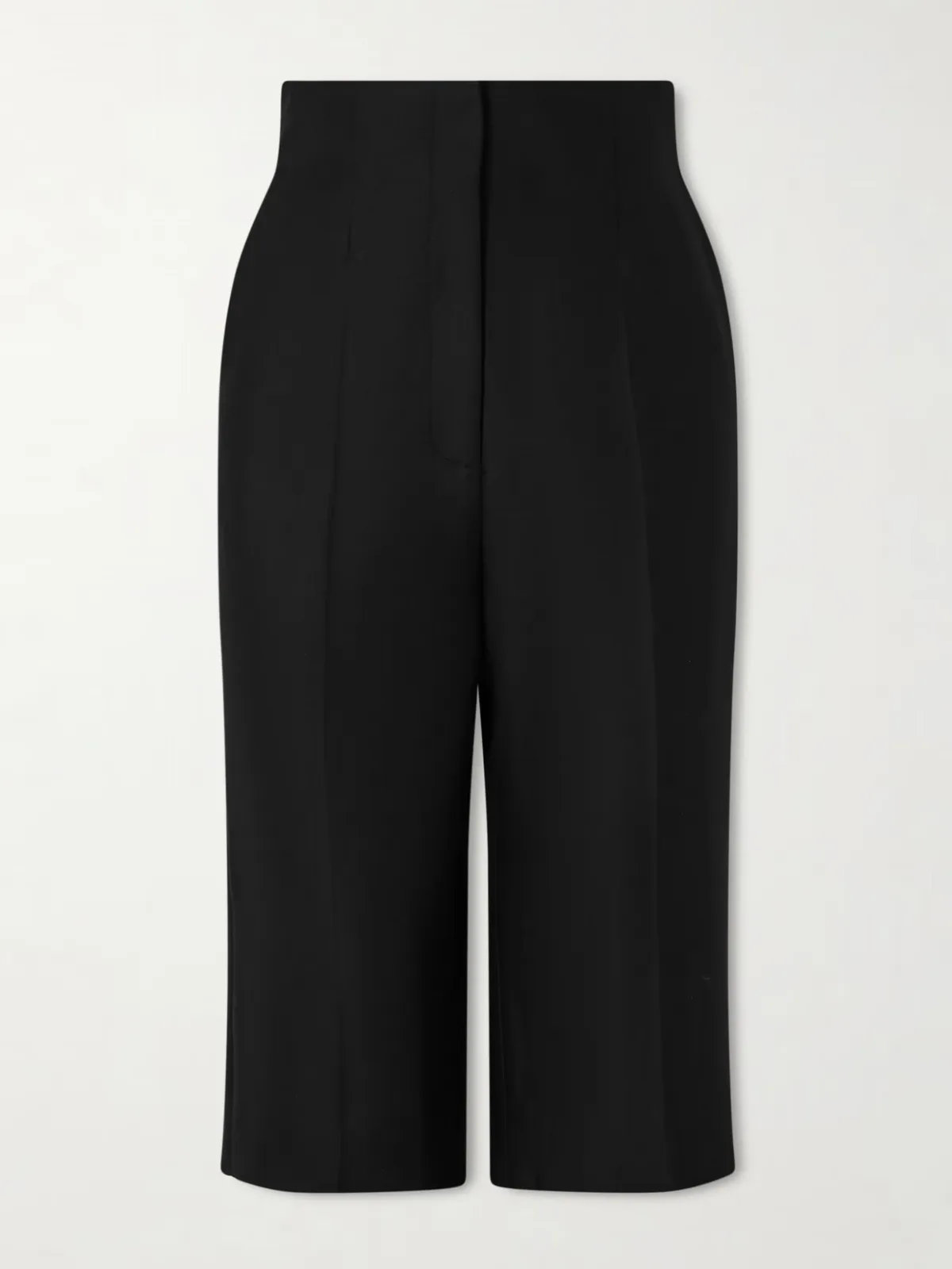 - Raelle Wool And Silk-blend Straight-leg Shorts -
