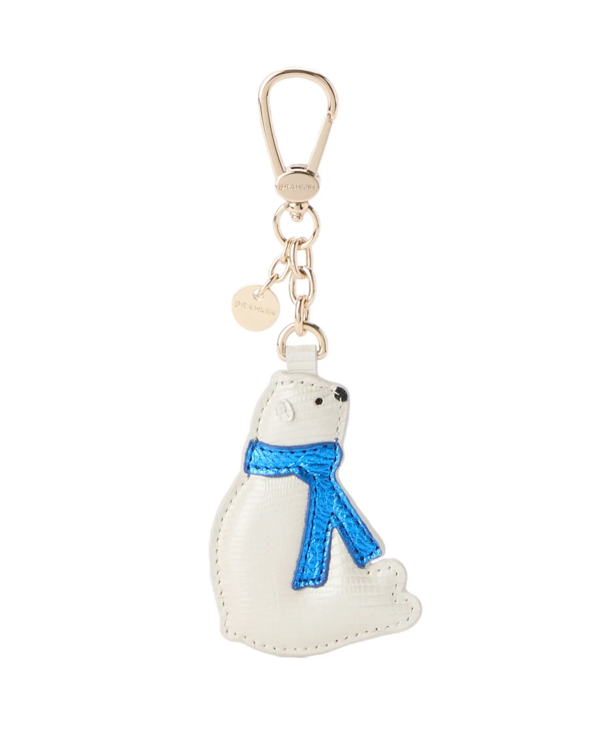 Polar Bear Hangoff Leather Bag Charm by Brahmin