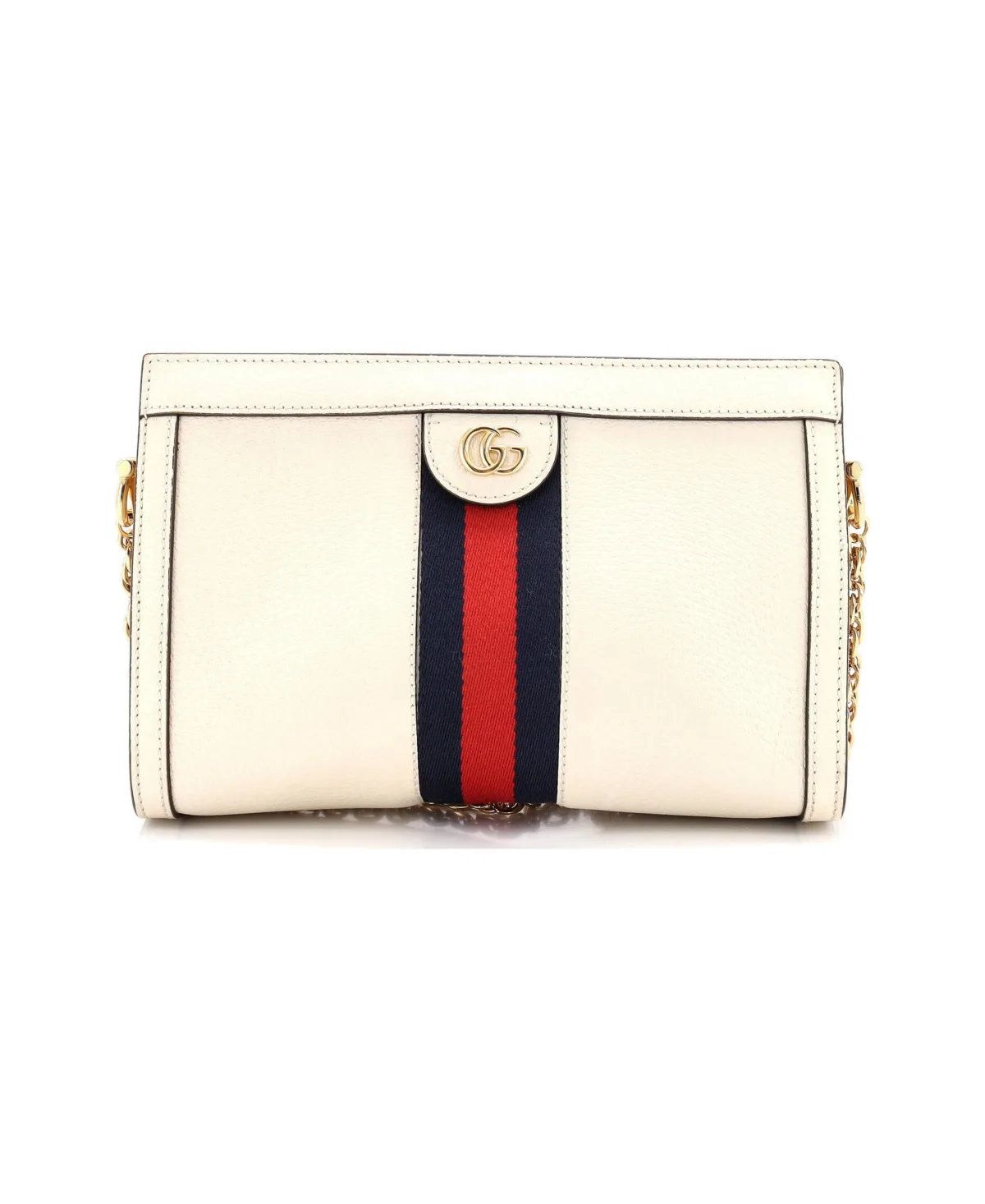 Pre-Owned Gucci Small Ophidia Chain Shoulder Bag Leather