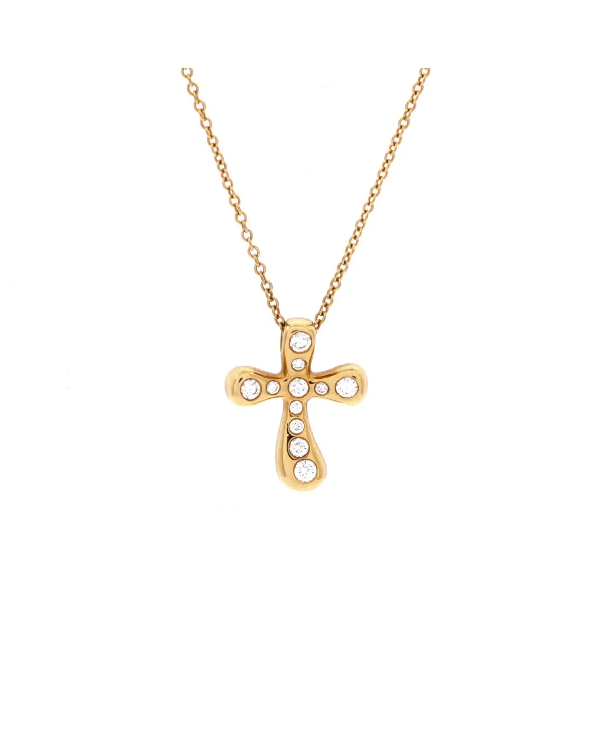Pre-Owned Tiffany and Co Elsa Peretti Cross Pendant Necklace by Tiffany & Co.
