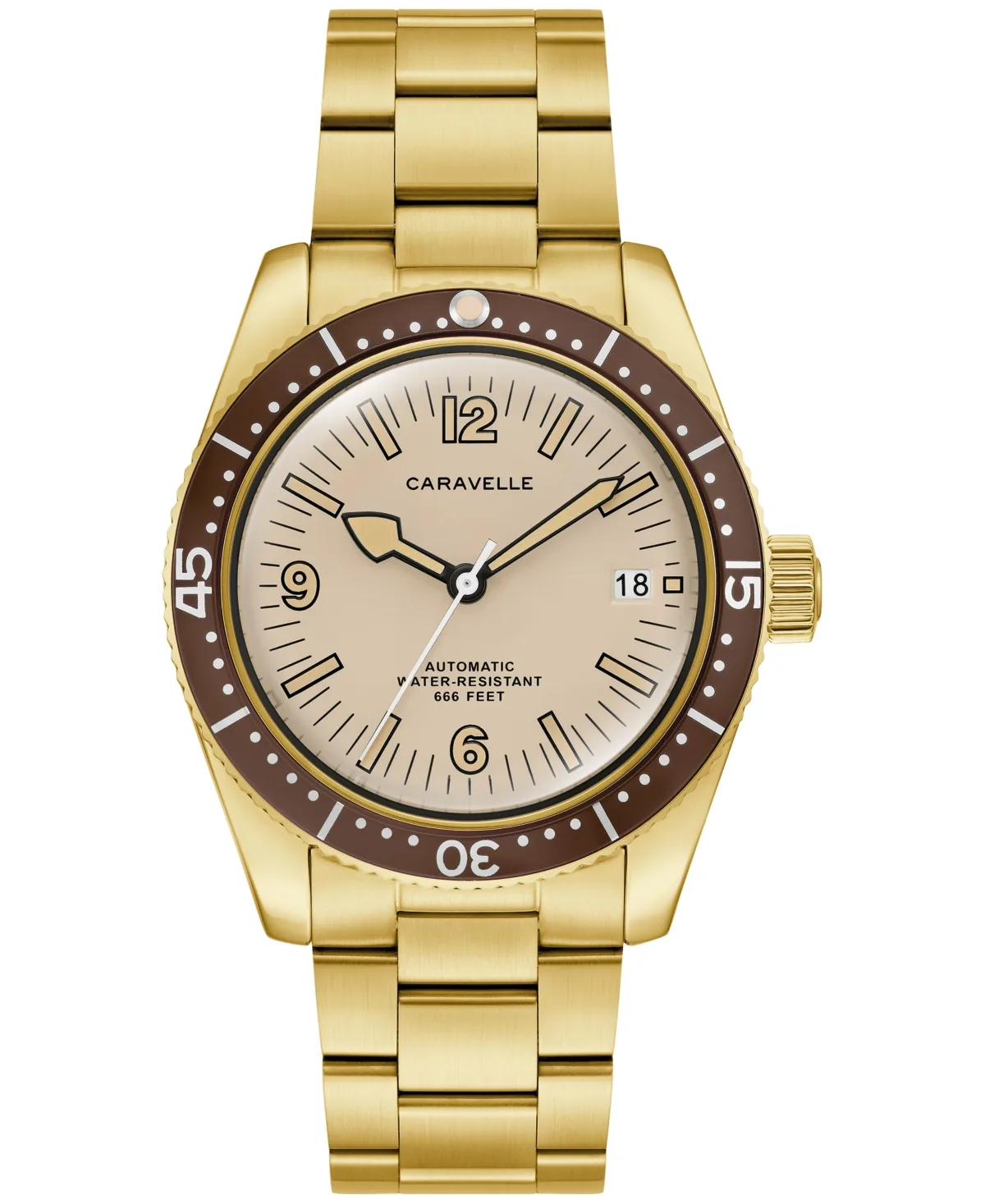 Automatic Sea Hunter Gold-Tone Stainless Steel Bracelet Watch 39mm