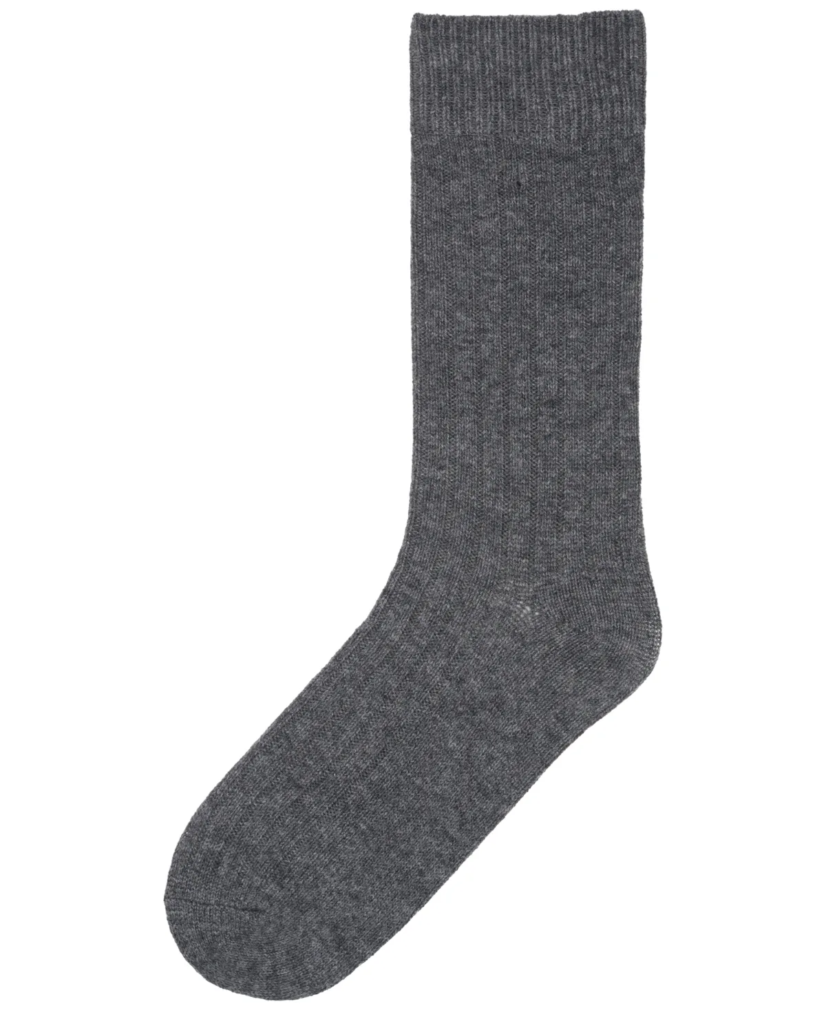 Ribbed Cashmere-Wool Blend Crew Socks
