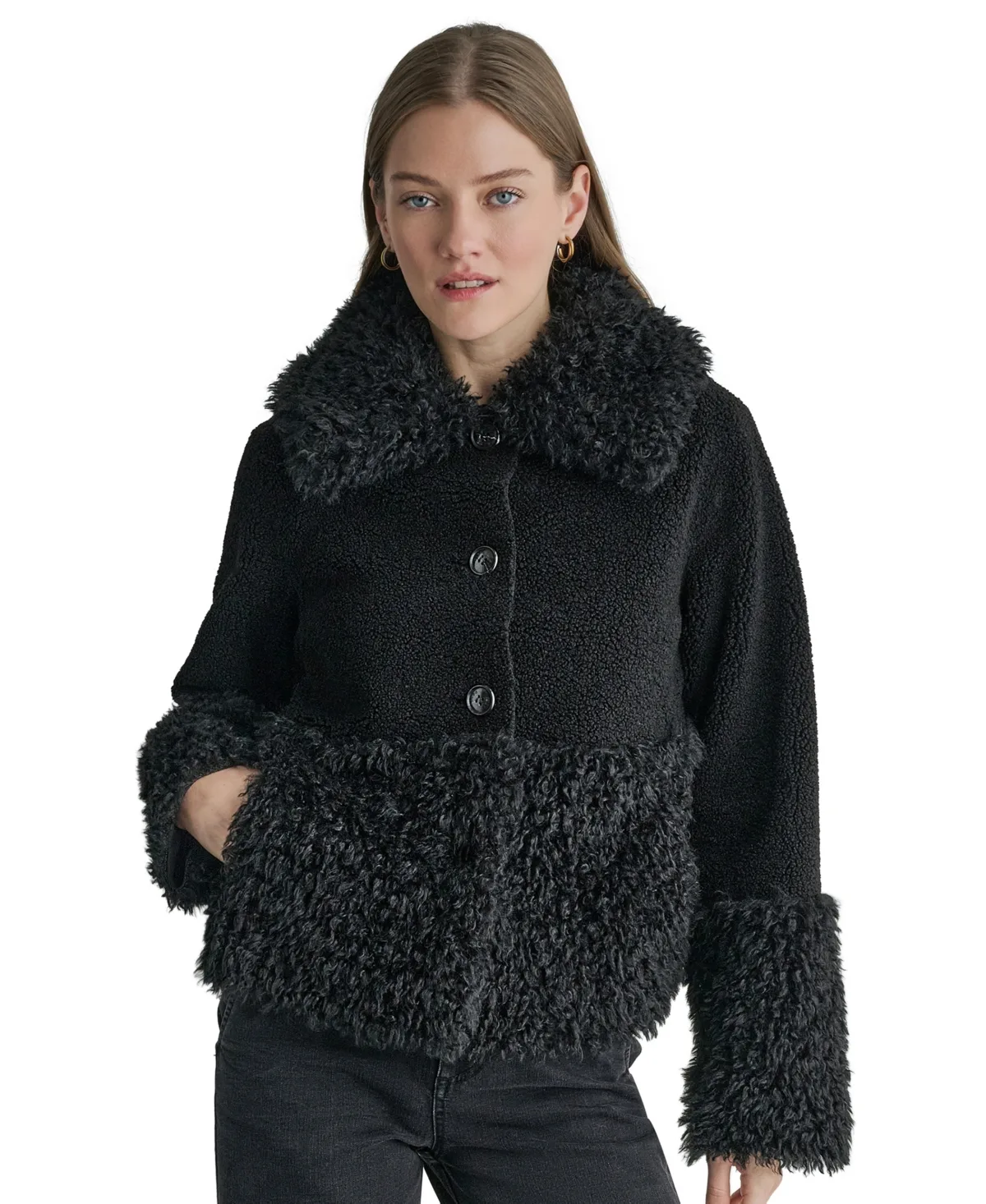Sherpa Teddy Jacket by BCBG