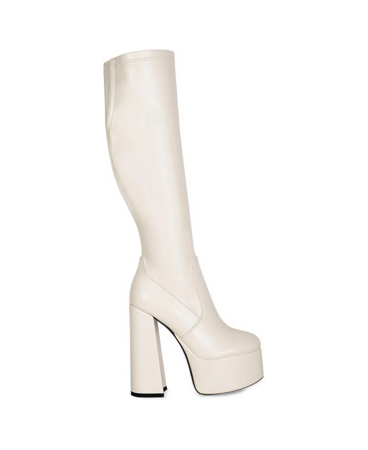 Coraline High Block Heeled Calf Boots by London Rag