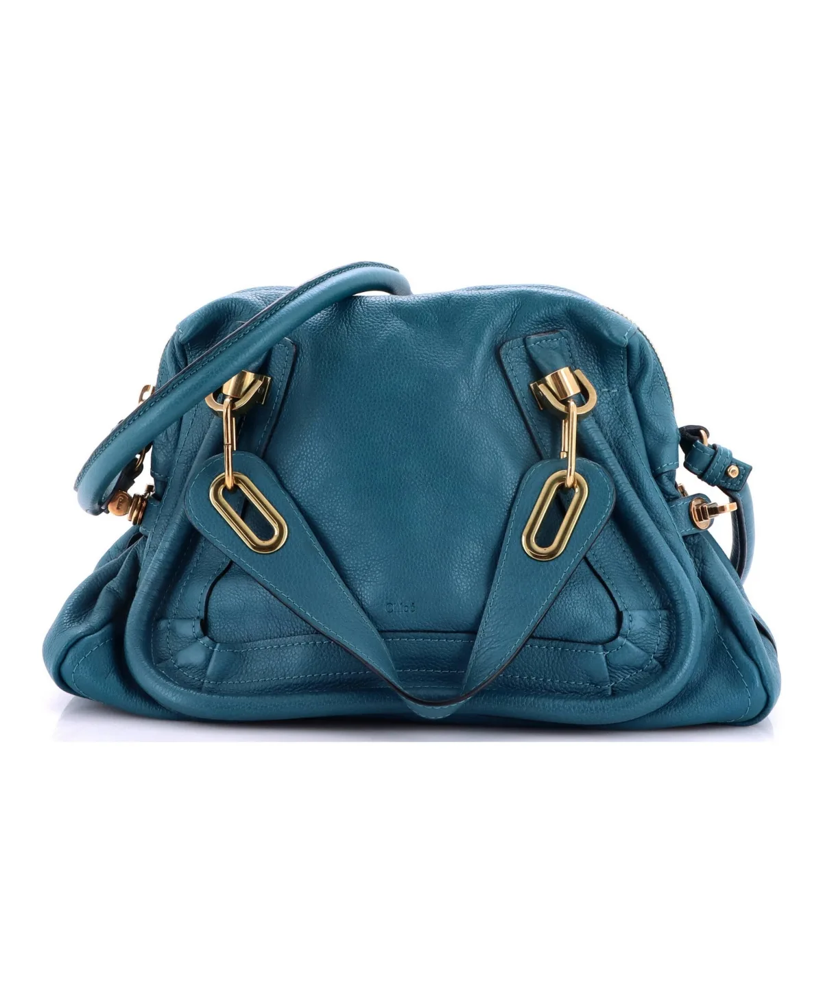 Pre-Owned Chloe Medium Paraty Top Handle Bag Leather by Chloé