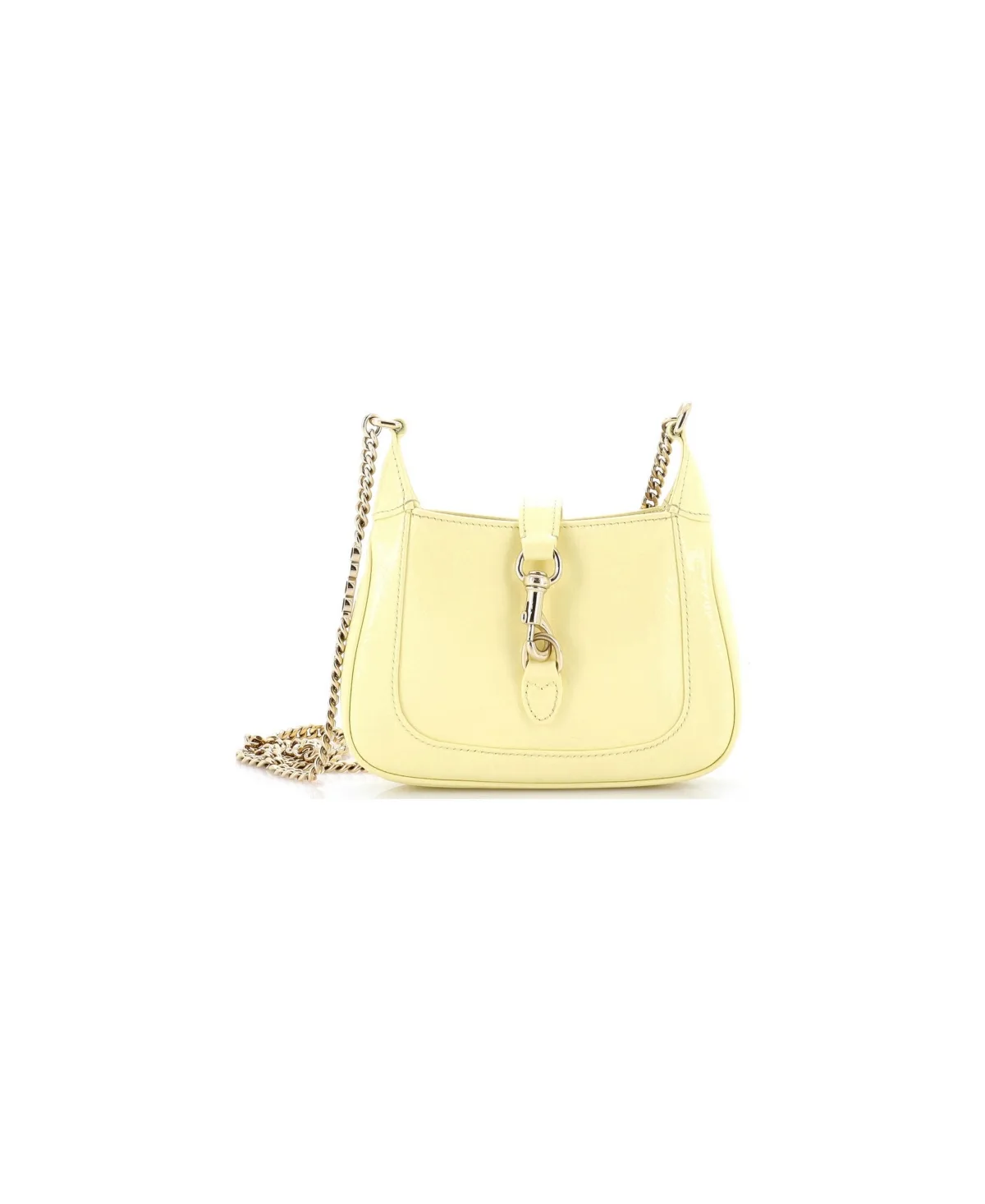 Pre-Owned Gucci Mini Jackie Notte Chain Hobo Patent by Gucci