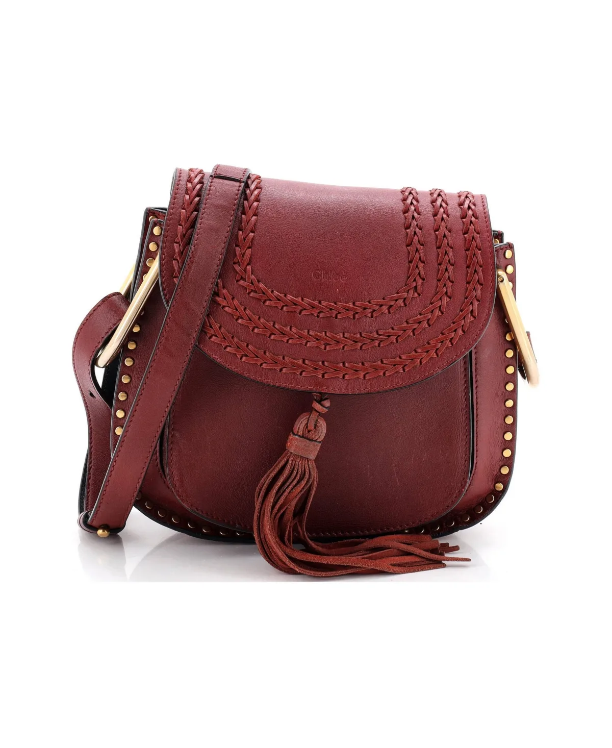 Pre-Owned Chloe Medium Hudson Handbag Whipstitch Leather by Chloé