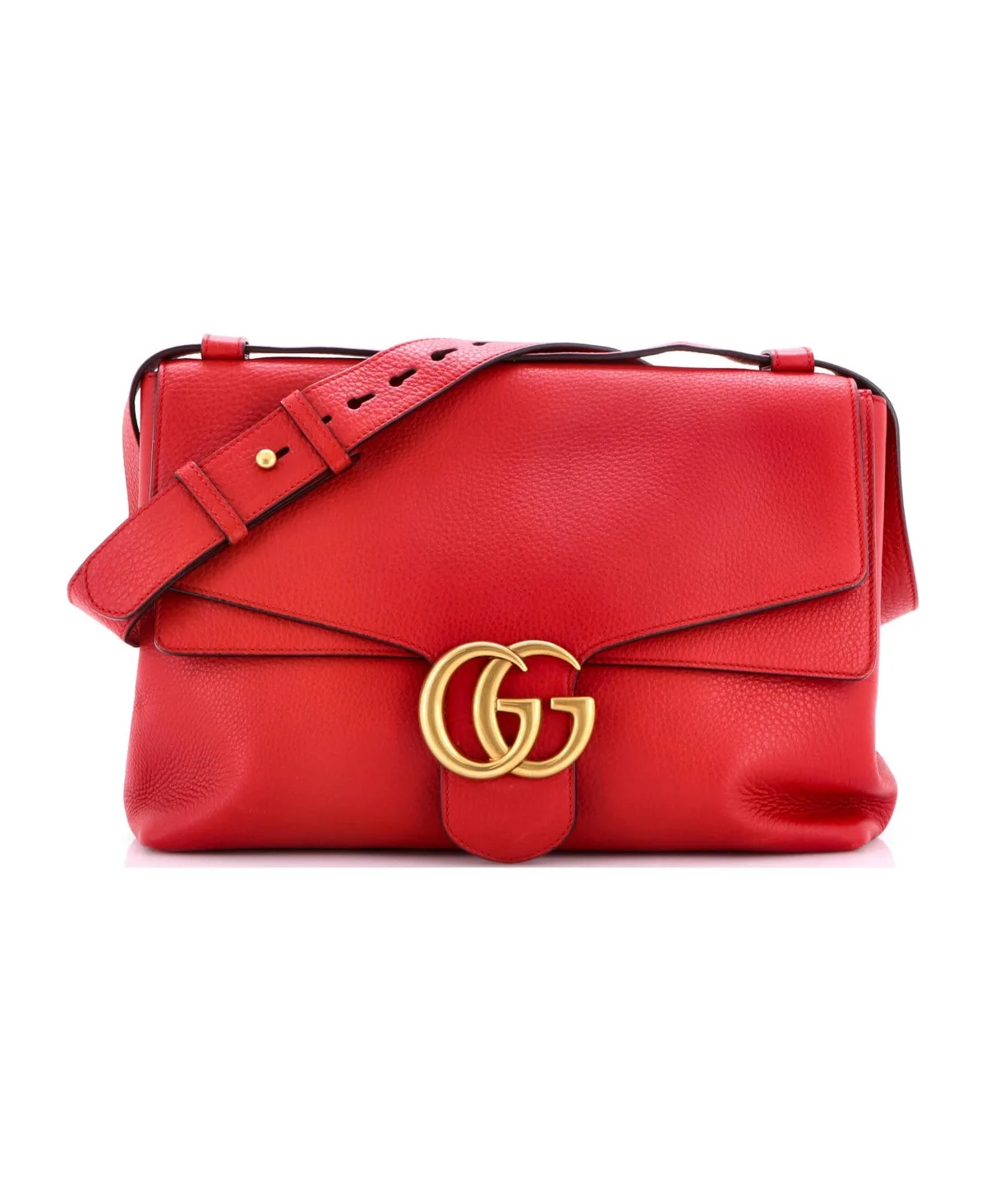 Pre-Owned Gucci Medium Gg Marmont Shoulder Bag Leather by Gucci
