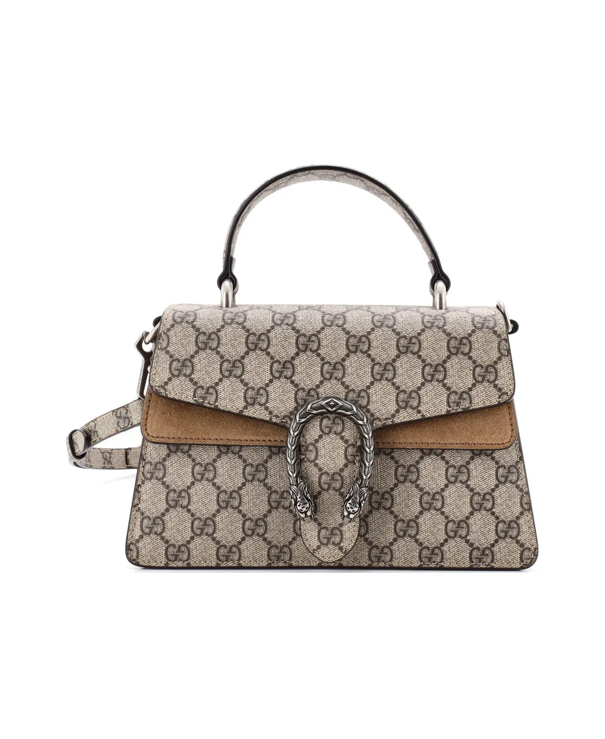 Pre-Owned Small Dionysus Convertible Top Handle Bag Gg Coated Canvas by Gucci