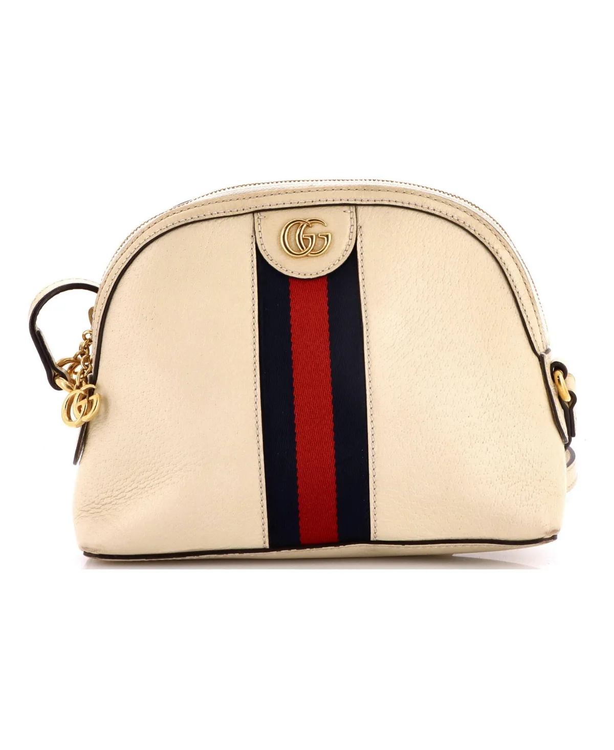Pre-Owned Small Ophidia Dome Shoulder Bag Leather by Gucci