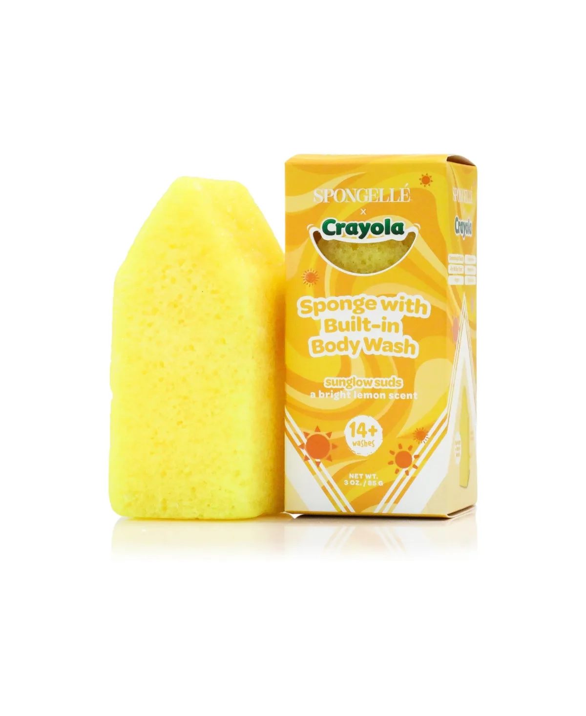 Crayola Body Wash Infused Buffer Sunglow Suds by Spongelle