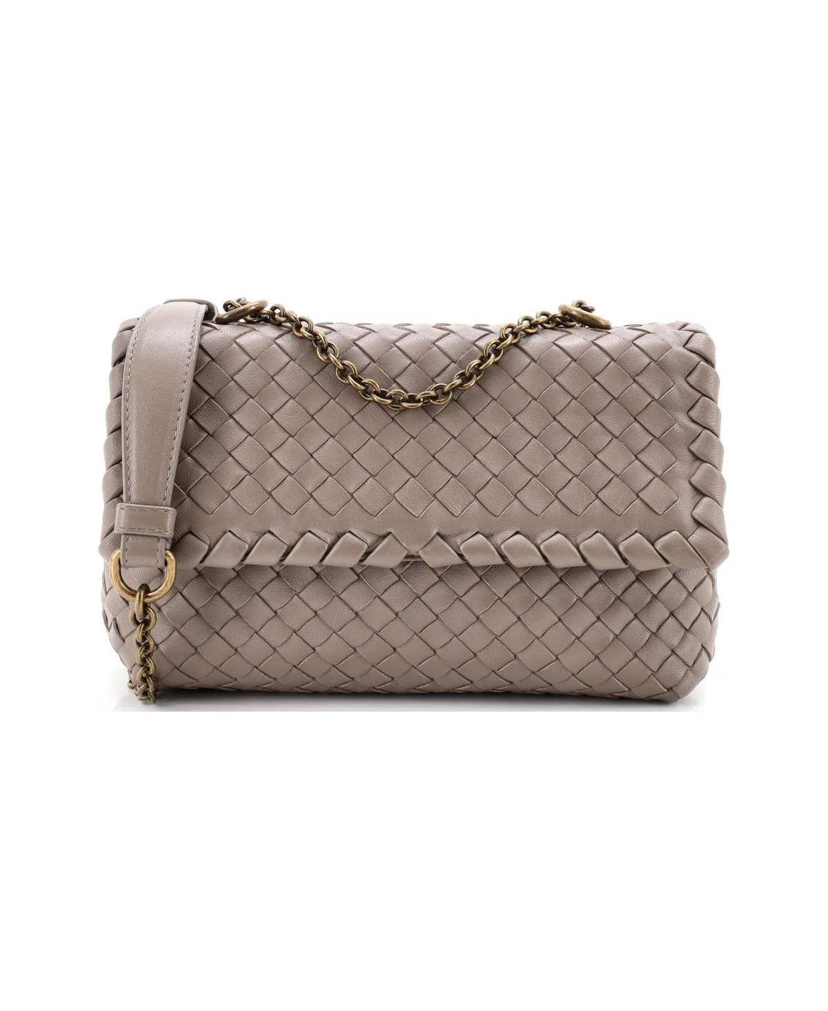 Pre-Owned Bottega Veneta Baby Olimpia Crossbody Bag Intrecciato Nappa