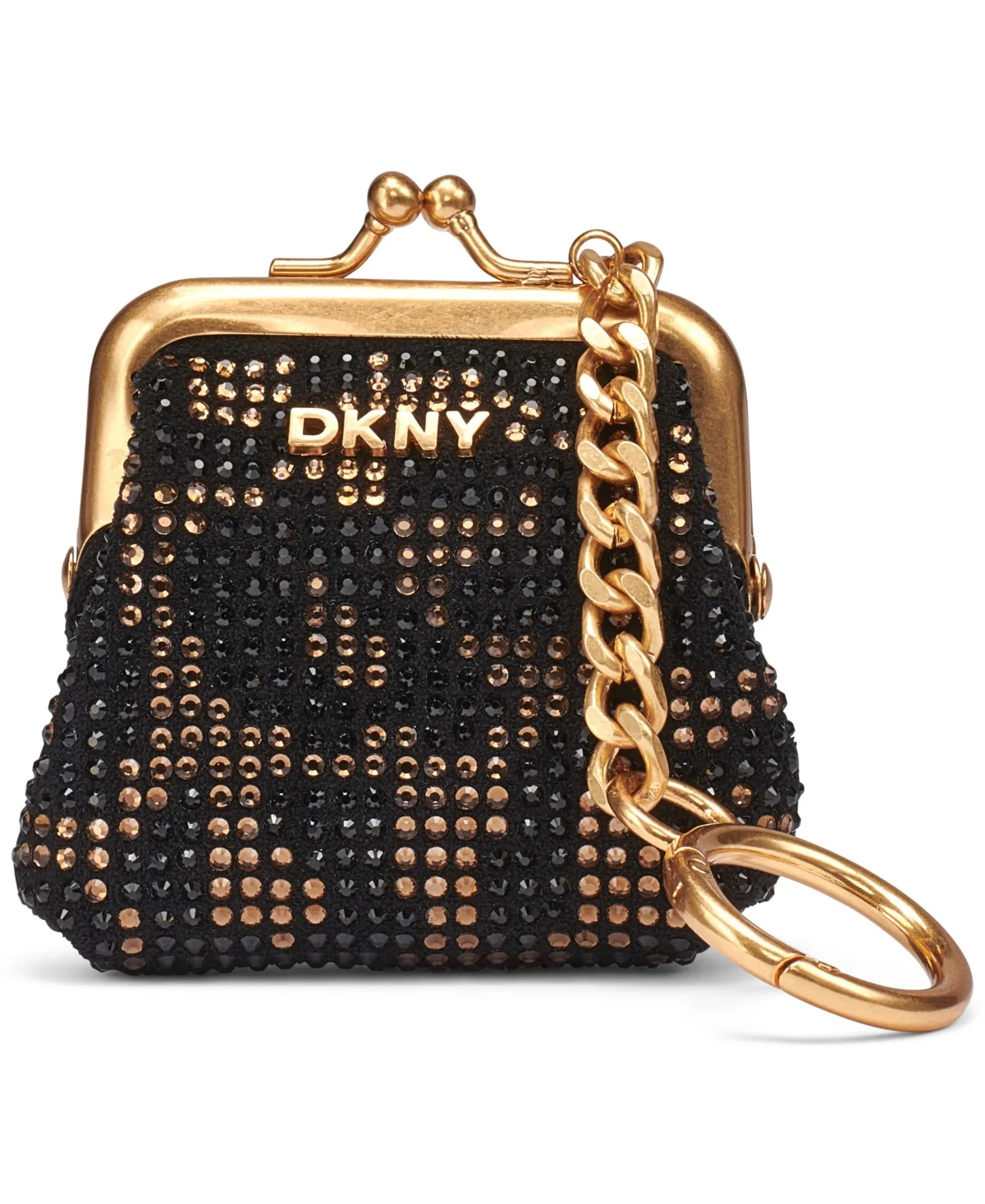 Kisslock Suede Bag Charm by DKNY