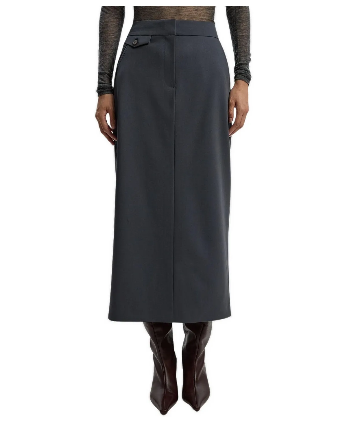 Essential High-Waisted Pencil Maxi Skirt by Karen Millen