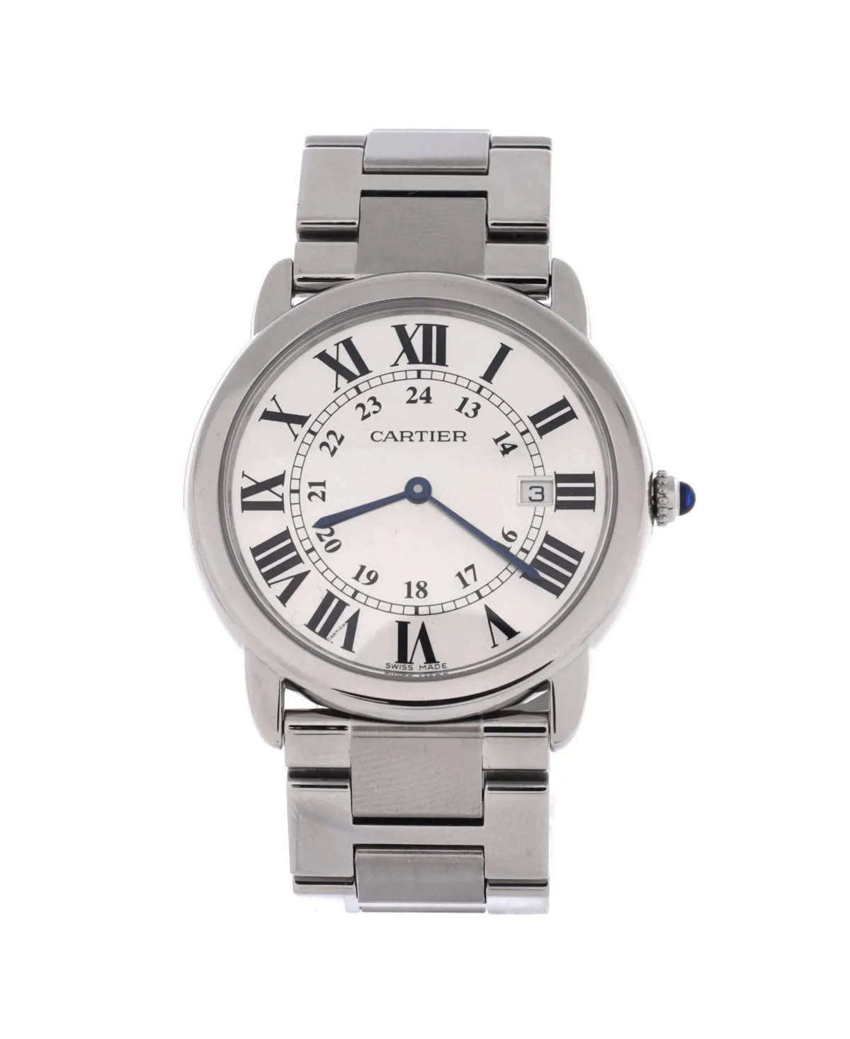 Pre-Owned Cartier Ronde Solo De Cartier Quartz Watch in Stainless Steel 36mm by Cartier's