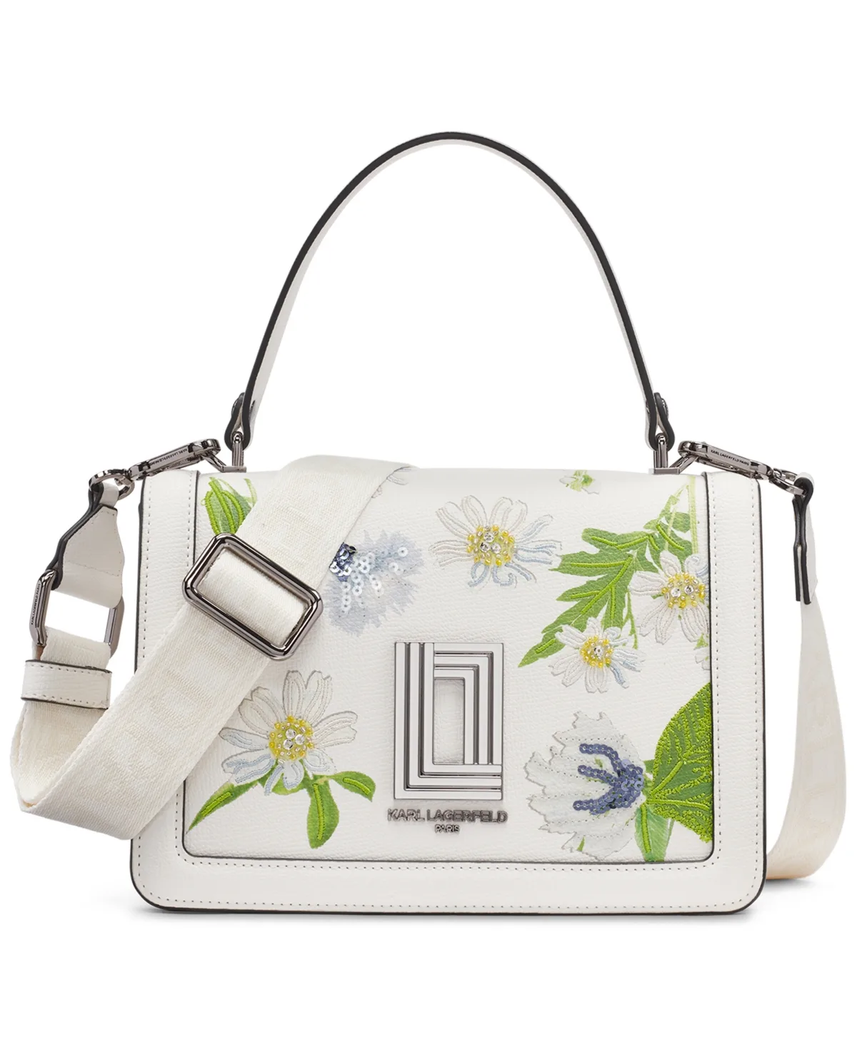 Simone Small Adjustable Crossbody Handbag by Karl Lagerfeld