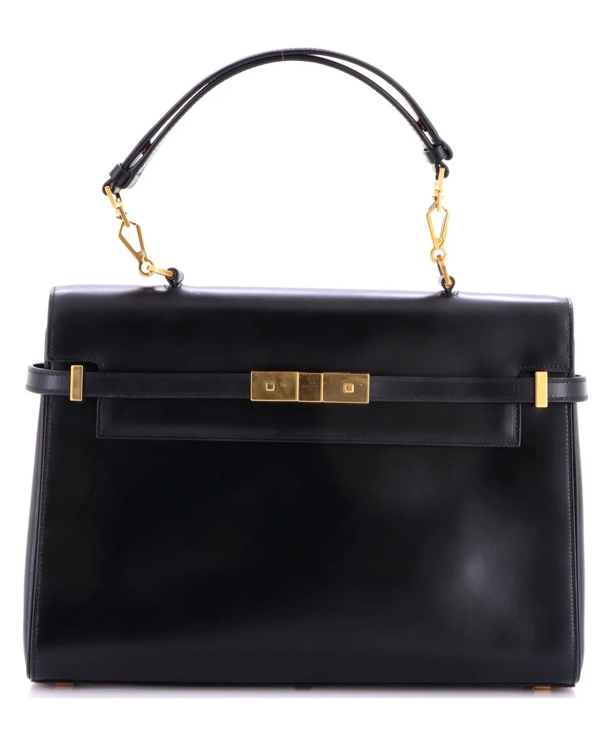 Pre-Owned Saint Laurent Medium Manhattan Top Handle Flap Bag Leather by Saint Laurent