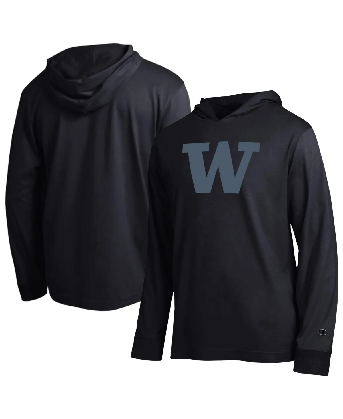Washington Huskies Tonal All-Star Long Sleeves Hooded T-Shirt by Champion